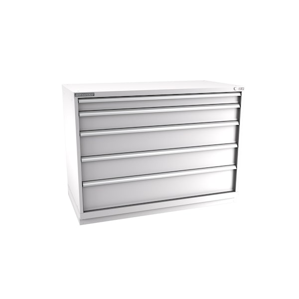 Champion Tool Storage Modular Drawer Cabinet, 5 Drawer, Light Gray, Steel, 56-1/2 in W x 28-1/2 in D x 41-3/4 in H D18000501ILCFTB-LG - main